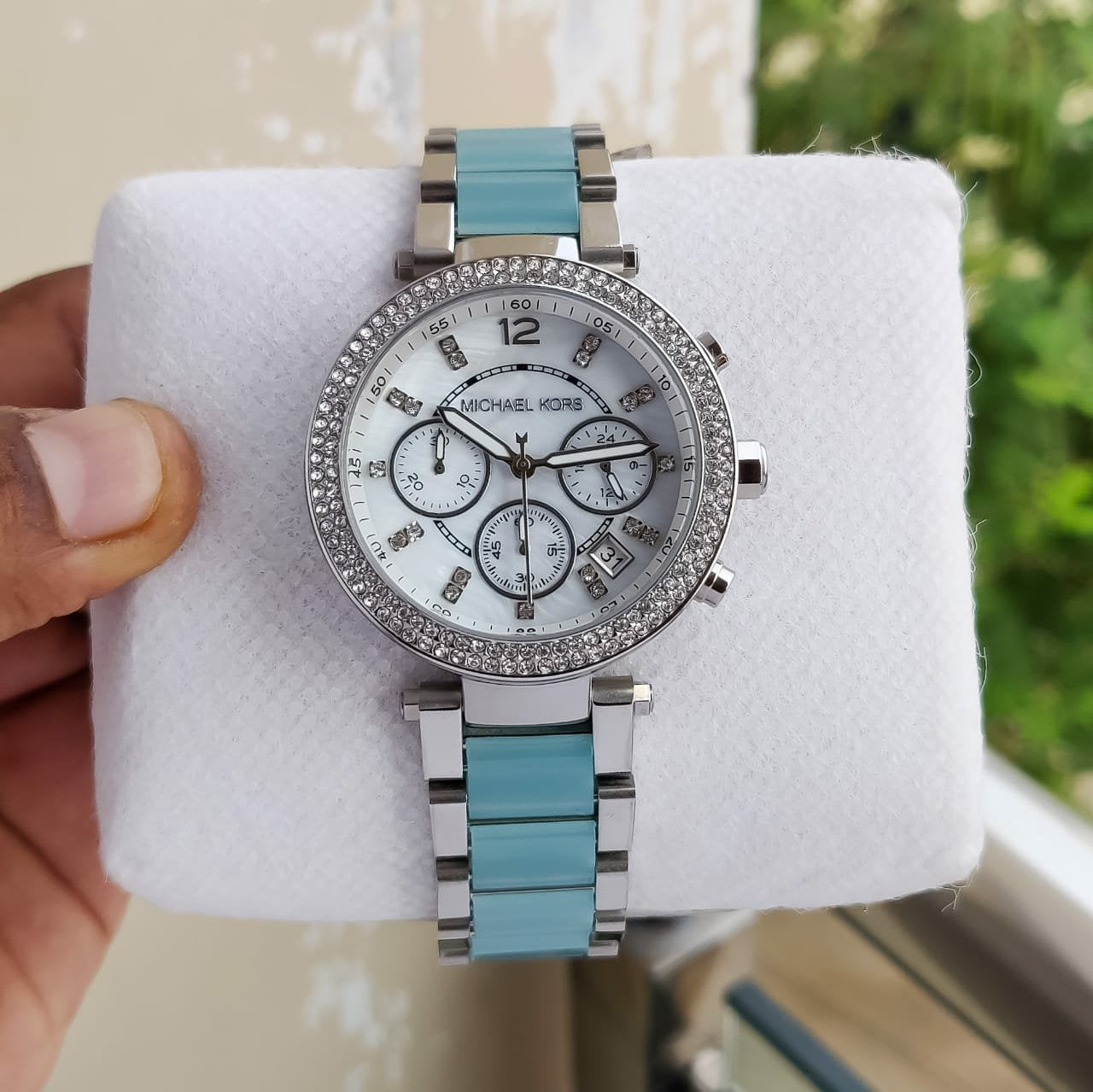 MICHAEL KORS PARKER WHITE TWOTONE Blue