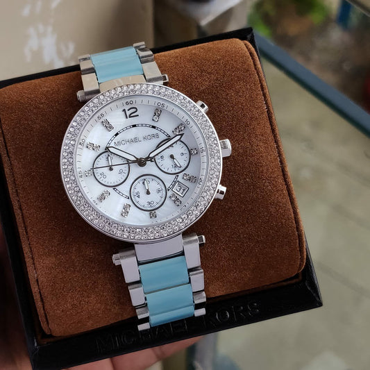 MICHAEL KORS PARKER WHITE TWOTONE Blue