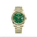 Rolex Day Date Gold Green Dial 40mm Japanese Automatic Mens Watch