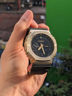 G-SHOCK GM-2100 GOLD BLACK DIAL METAL BODY [PREMIUM QUALITY]
