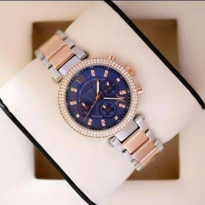MICHAEL KORS PARKER TWO TONE BLUE DIAL