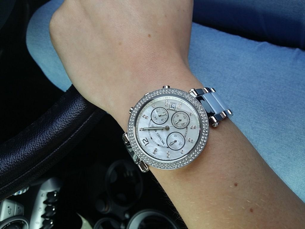 MICHAEL KORS PARKER WHITE TWOTONE Blue