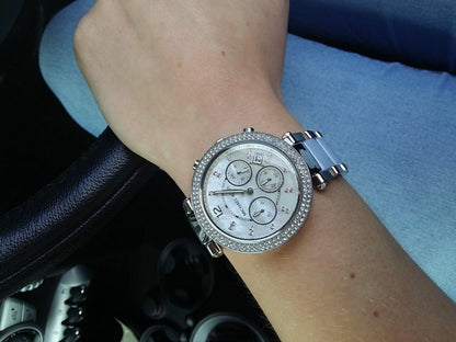 MICHAEL KORS PARKER WHITE TWOTONE Blue