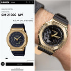G-SHOCK GM-2100 GOLD BLACK DIAL METAL BODY [PREMIUM QUALITY]